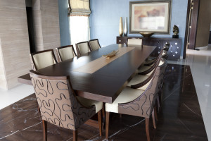 Dining Room Table with custom chairs