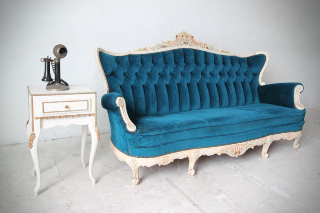 Antique Blue Couch