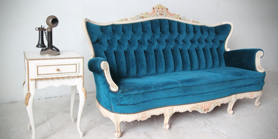 Antique Blue Couch